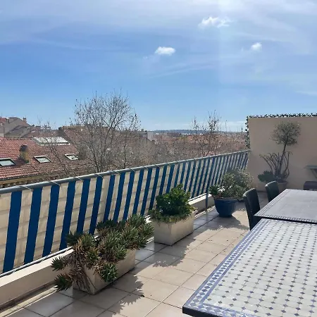 Апартаменты Toit Terrasse Proche Plages Croisette Et Palais Des Festivals Канны